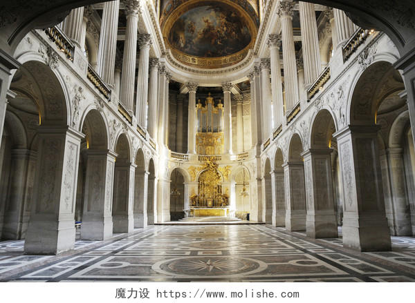 国外著名旅游景点建筑旅游旅行法国凡尔赛宫大厅